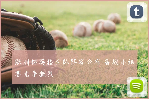 欧洲杯英格兰队阵容公布 备战小组赛竞争激烈